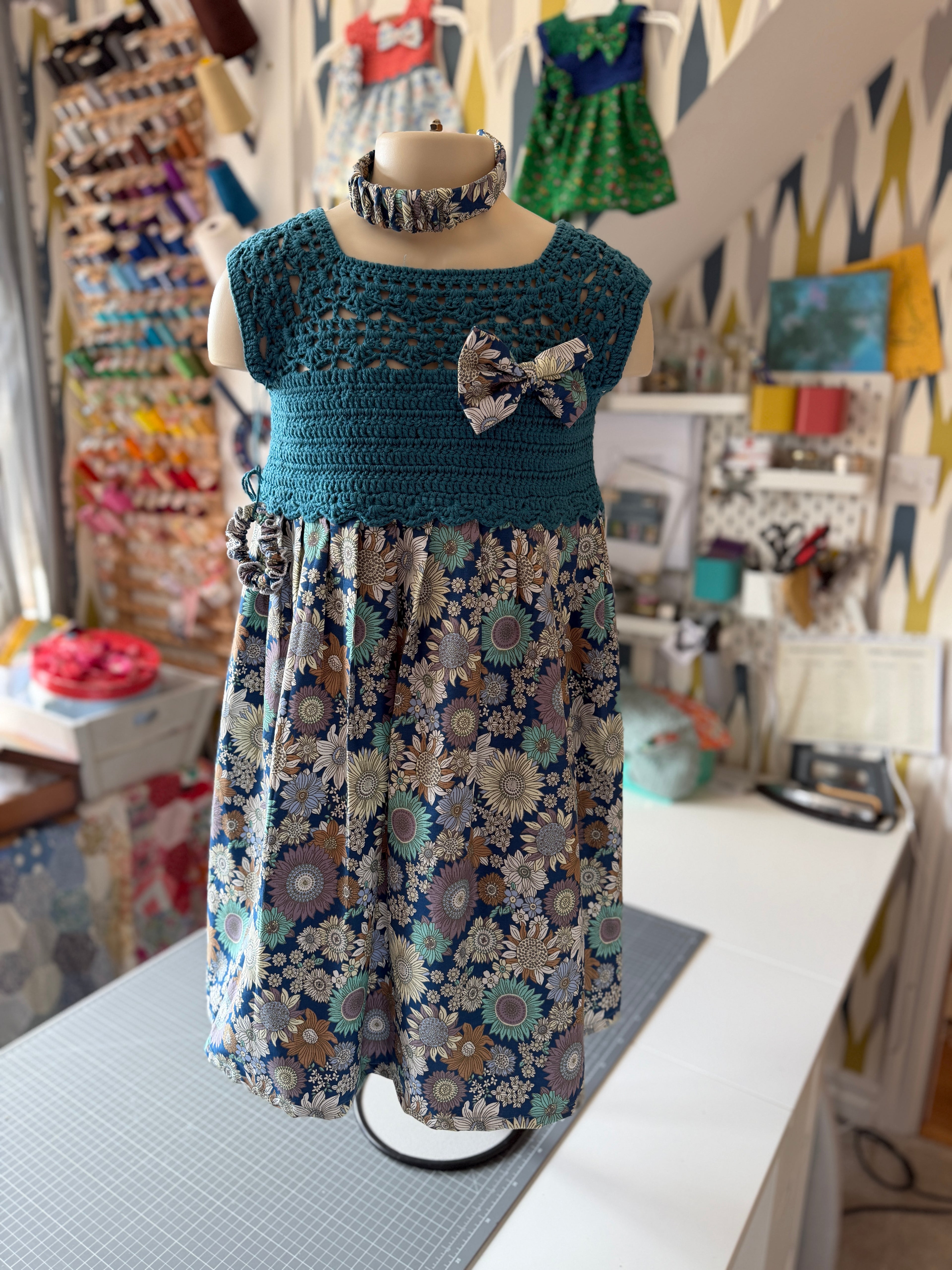 Miranda Dress 5-6y + 3 Hair Accessories (26106)