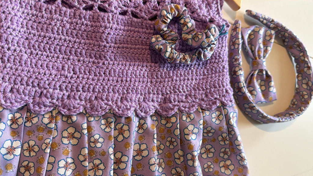 Miranda Dress 4-5y (26100) + 3 Hair Accessories