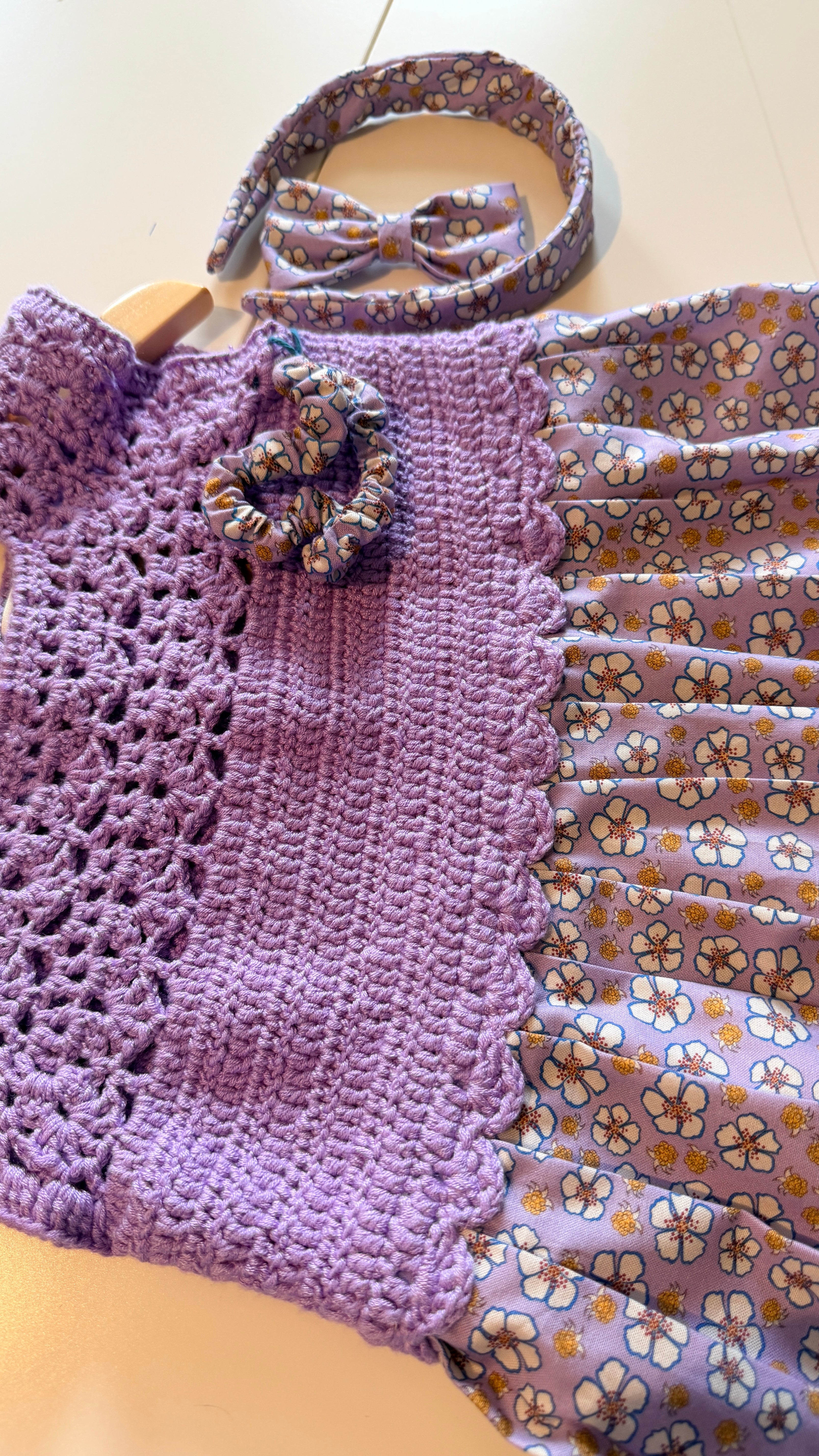 Miranda Dress 4-5y (26100) + 3 Hair Accessories