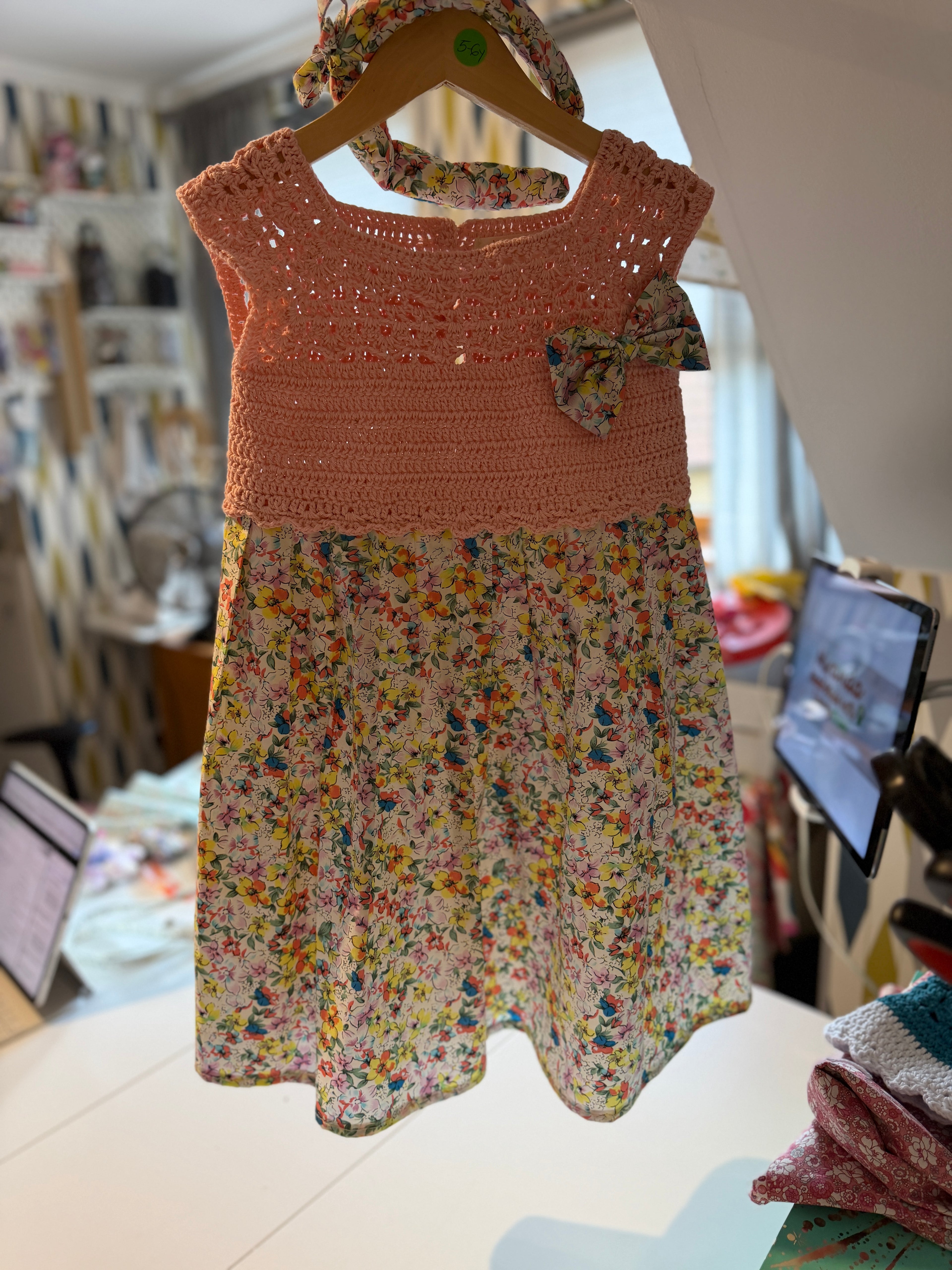 Miranda Dress 5-6y + 2 Hair Accessories (26098)