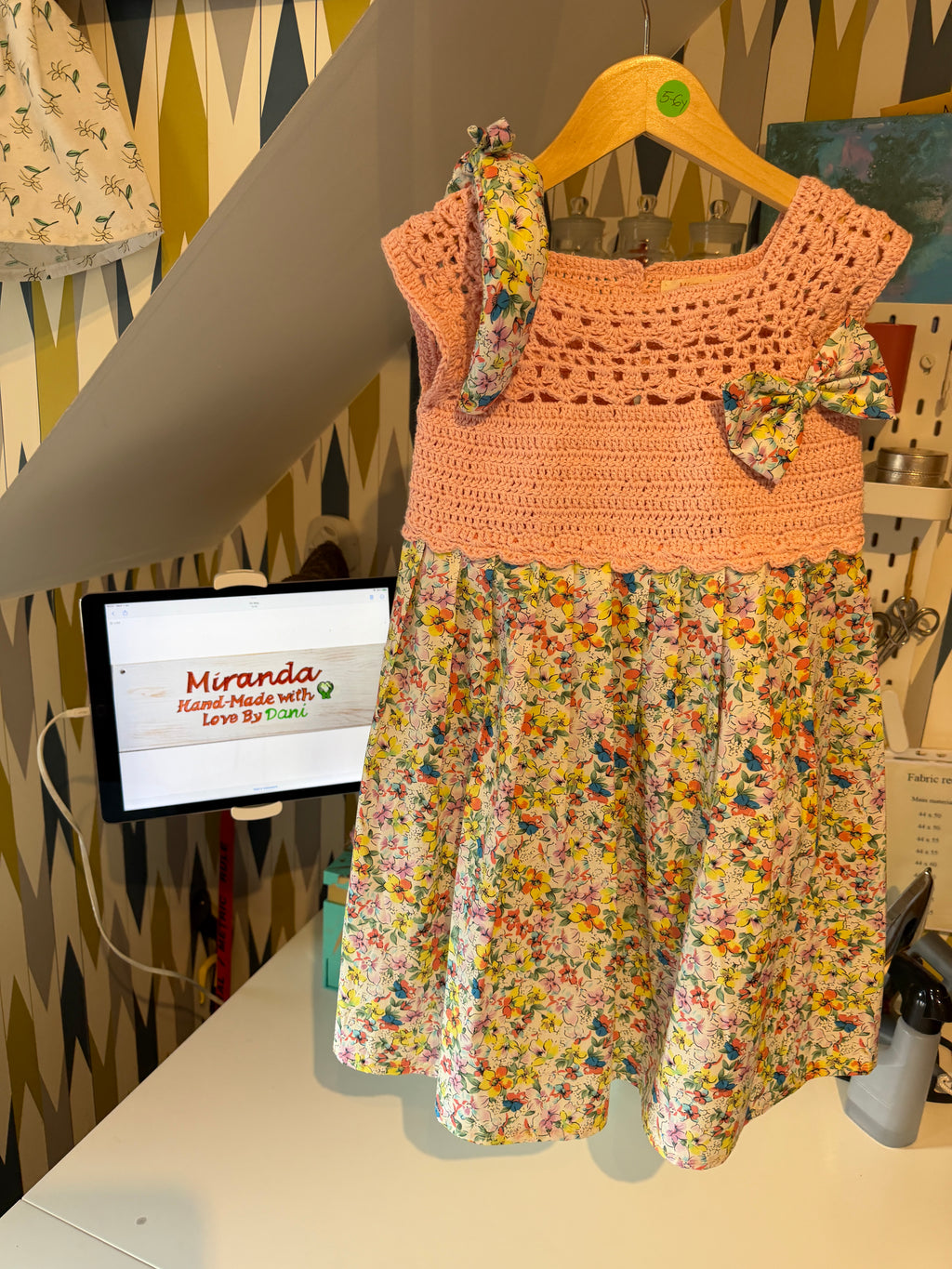 Miranda Dress 5-6y + 2 Hair Accessories (26098)