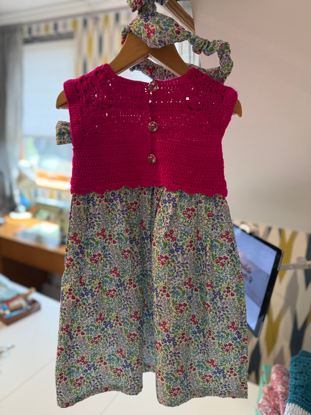 Miranda Dress 3-4y + 4 Hair Accessories (25057)