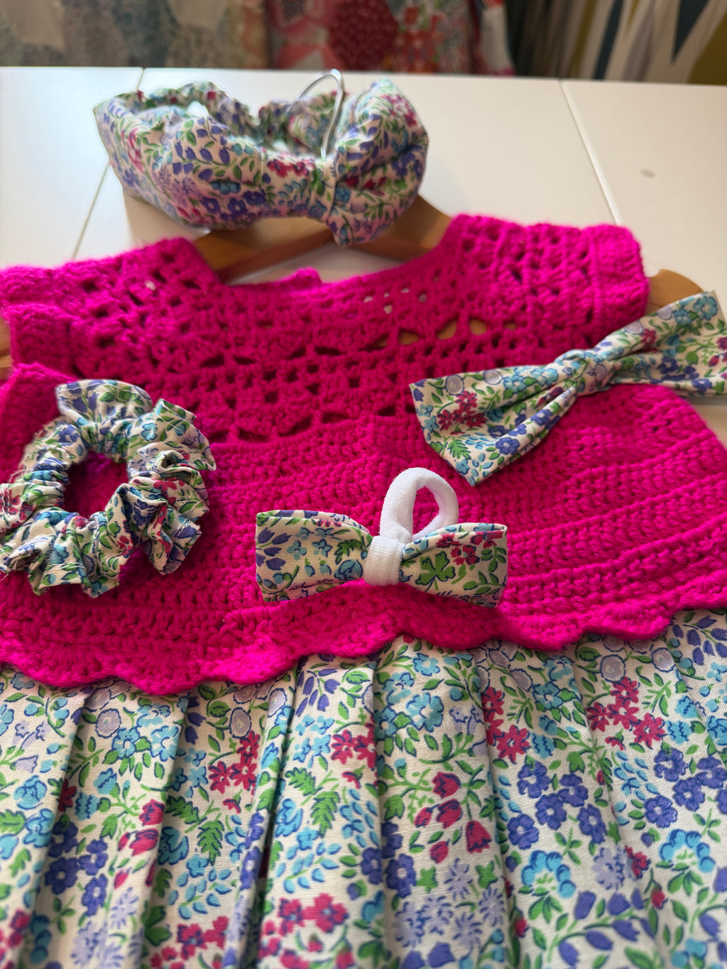 Miranda Dress 3-4y + 4 Hair Accessories (25057)