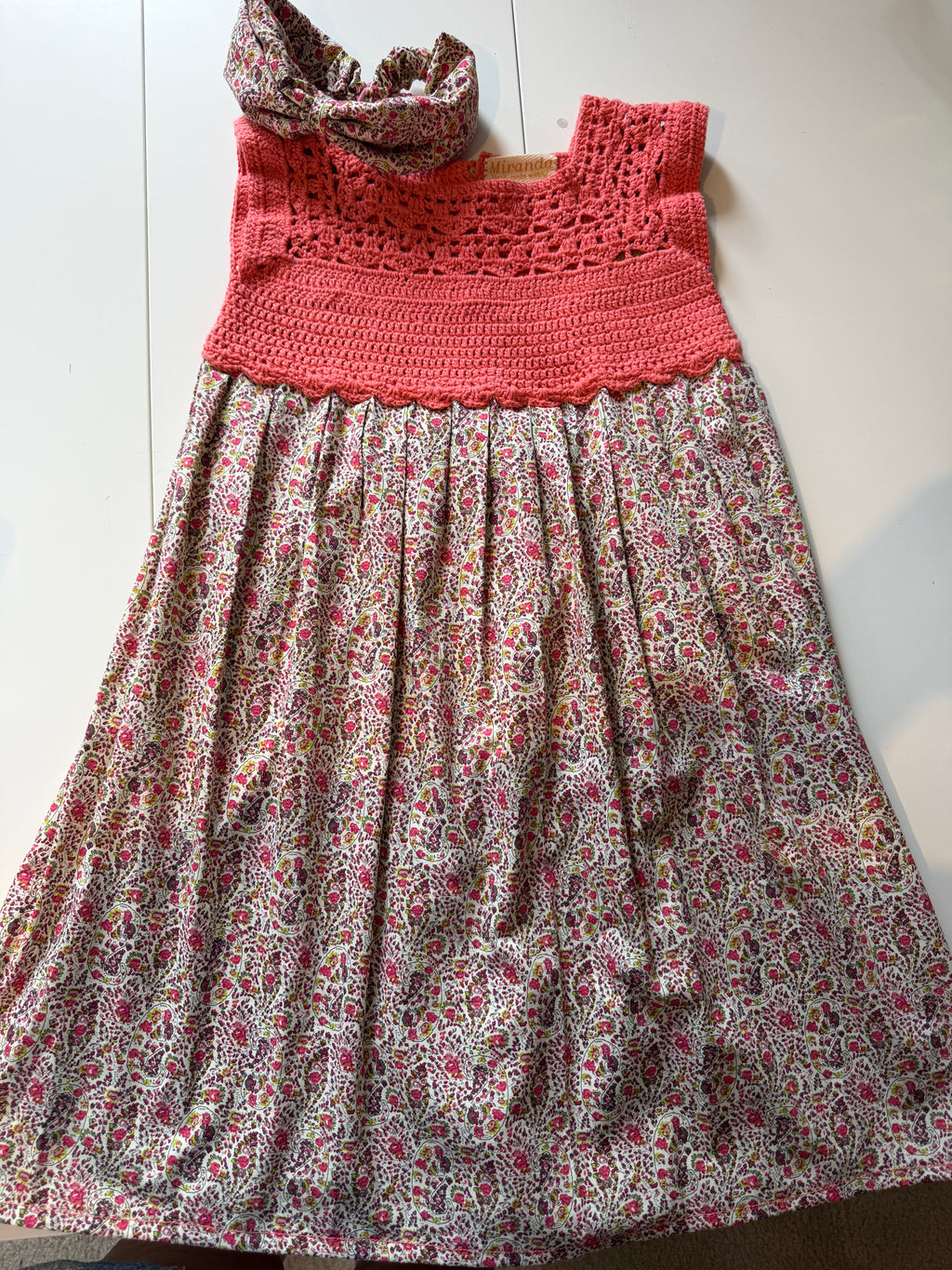 Miranda Dress 7-8Y + 1 Hair Accessory (25052)