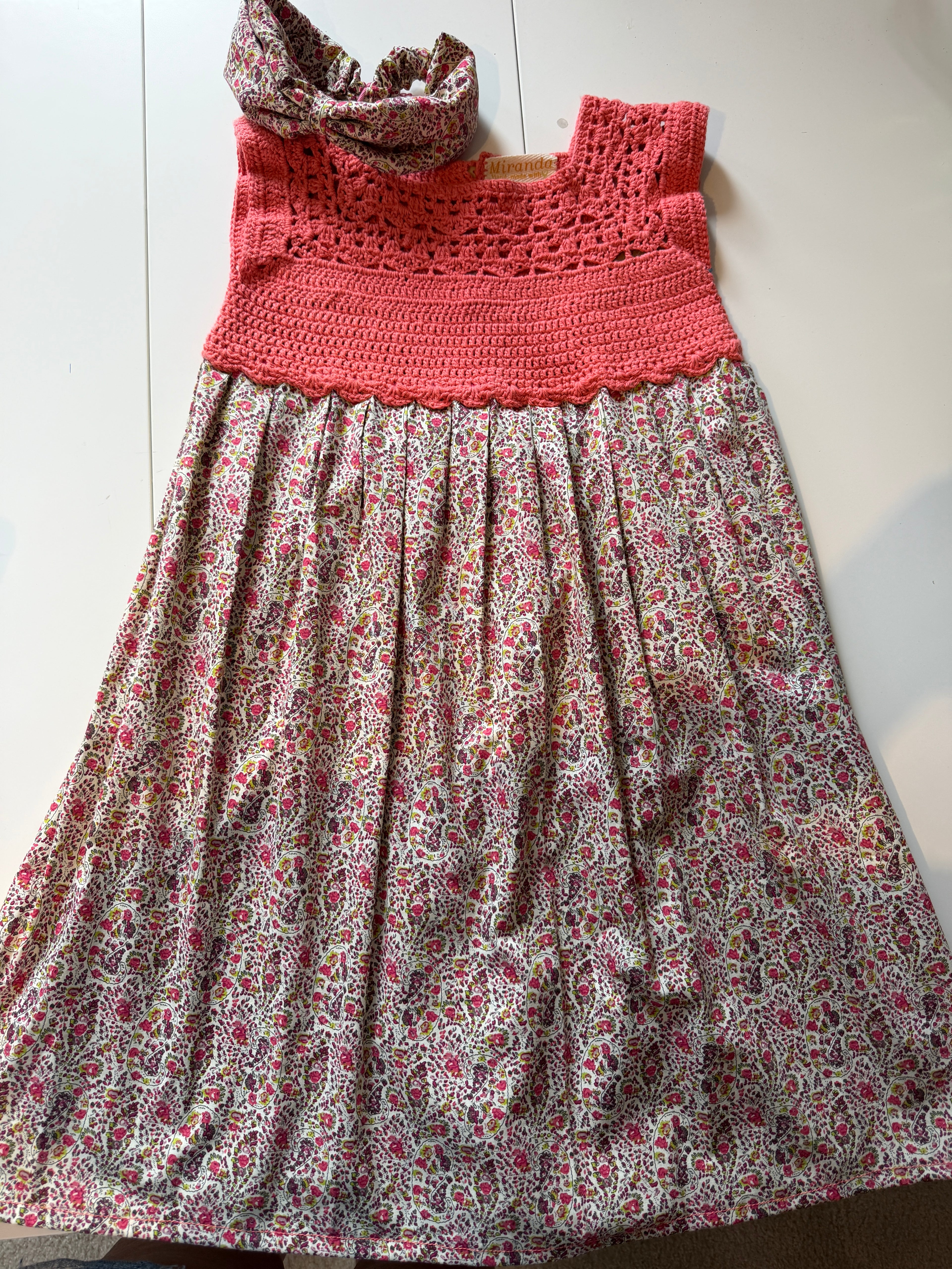 Miranda Dress 7-8Y + 1 Hair Accessory (25052)