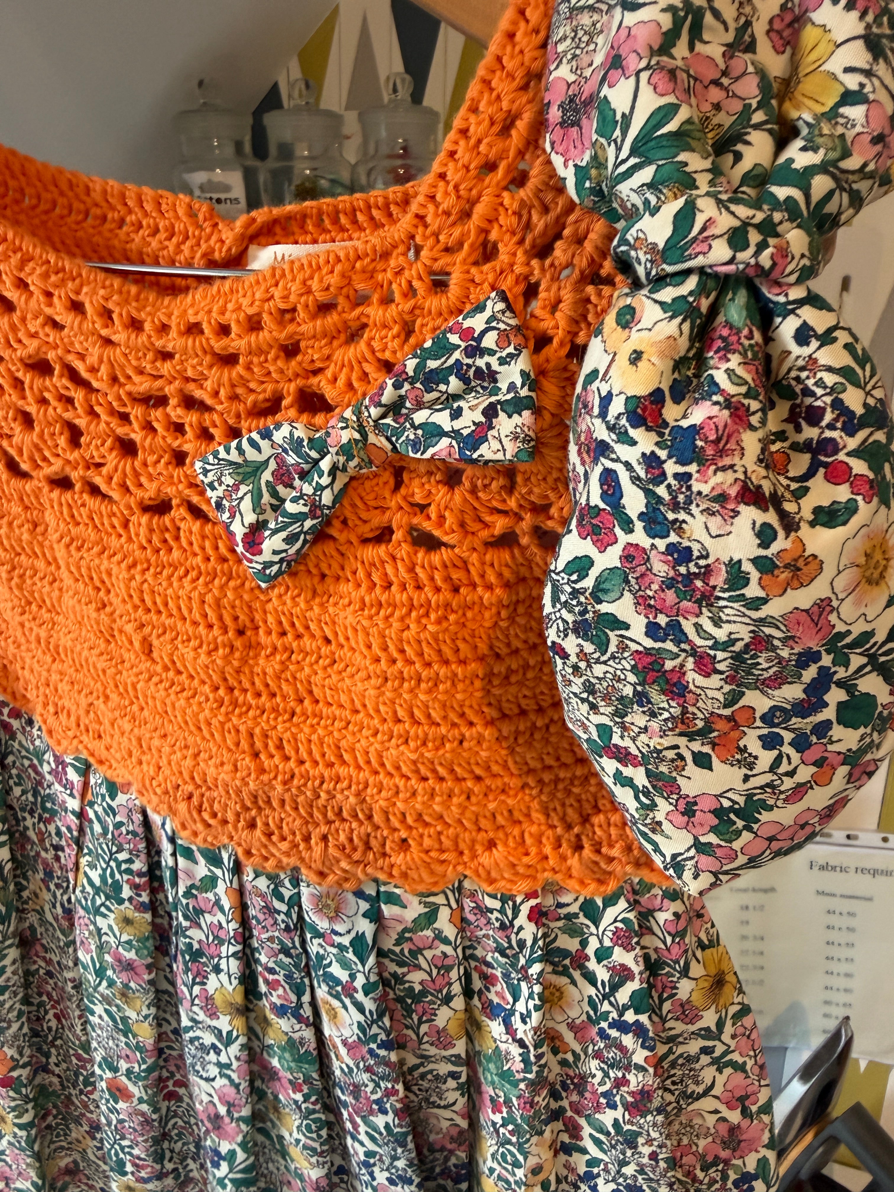 Miranda Dress 7-8y + 2 Hair Accessories (26092)