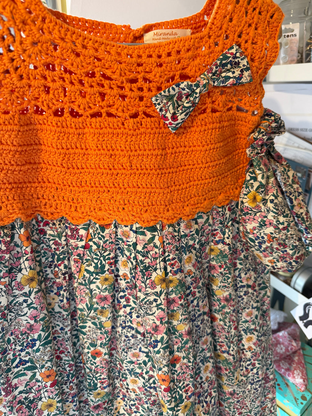 Miranda Dress 7-8y + 2 Hair Accessories (26092)