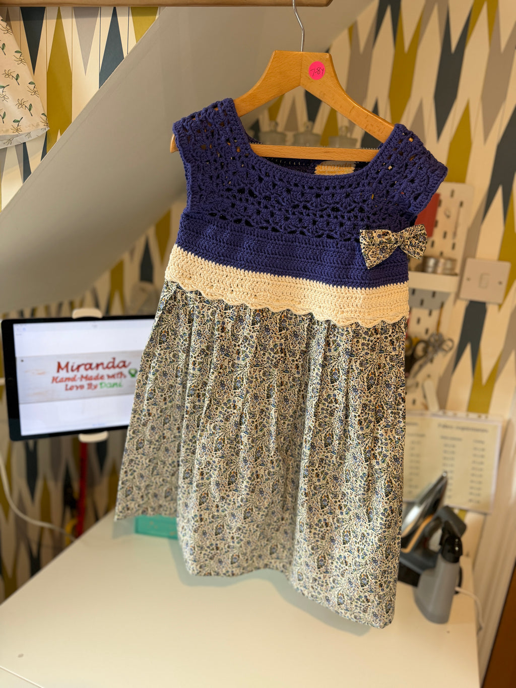 Miranda Dress 7-8y + 1 Hair Accessory (25047)