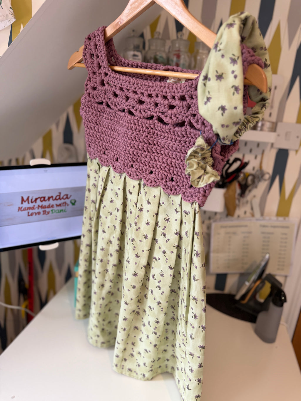 Miranda Dress 9-10y + 2 Hair Accessories (26091)
