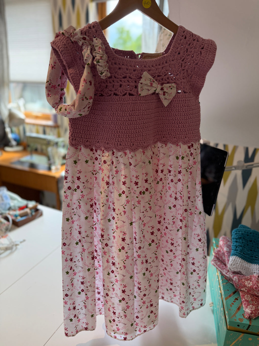 Miranda Dress 9-10y + 3 Hair Accessories (25038)