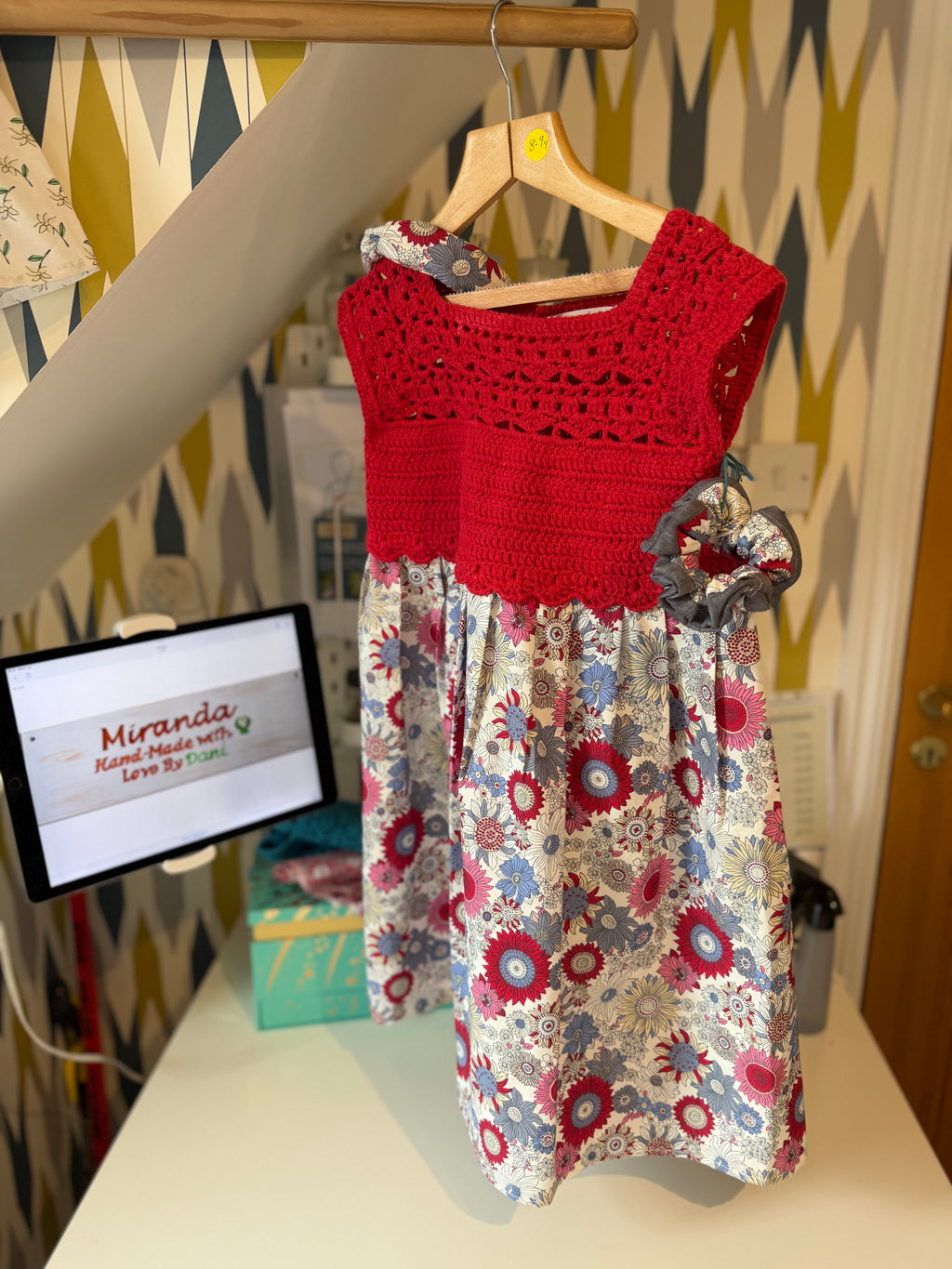Miranda Dress 8-9y +3 Hair Accessories (26096)